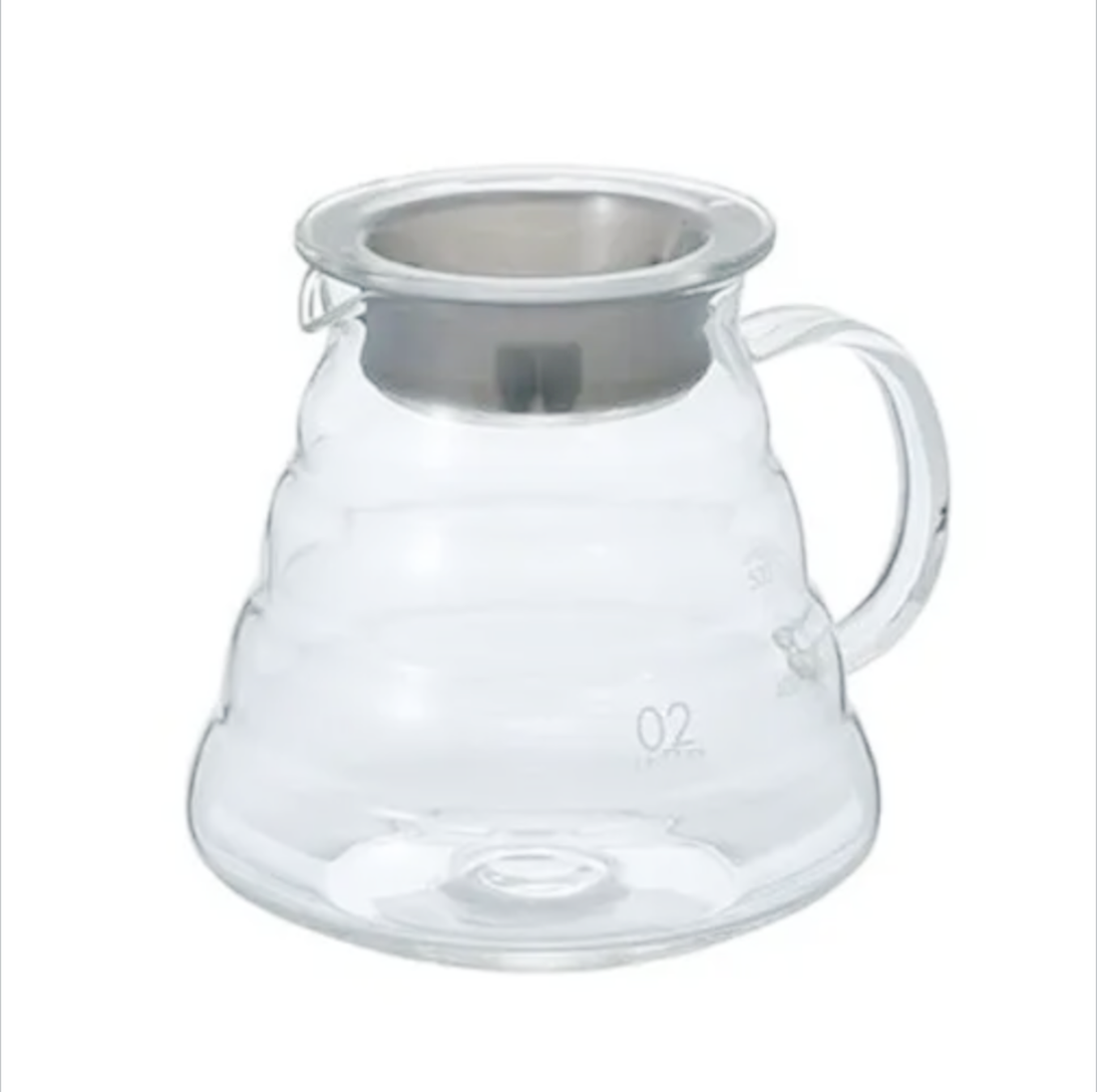 Tiamo V60 Range Server 360 ml glass coffee server